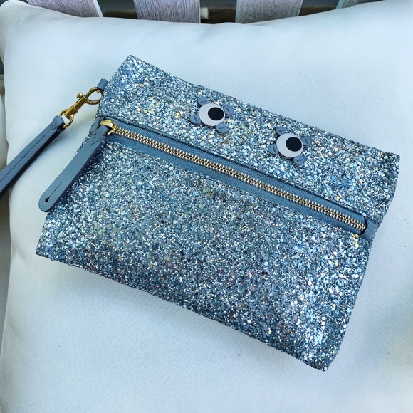Anya Hindmarch Glitter Circulus Eyes Clutch EUC - Picture 7 of 16